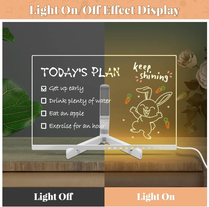 Writing Lamp Acrylic Creative Desk Lamp Writing Light Board – Kenvory