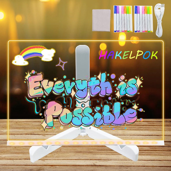 Writing Lamp Acrylic Creative Desk Lamp Writing Light Board – Kenvory