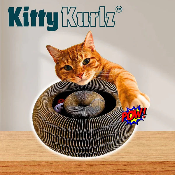 Kitty Kurlz™ | The Ultimate Cat Toy for Play, Scratch & Exercise