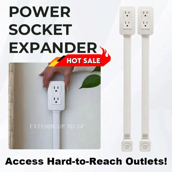 🔥Outlet Electrical Outlet Extender with USB-A USB-C & 2 AC Outlets Extendable 22-34" Rotatable 180° for Couches Desks Nightstands（BUY 2 FREE SHIPPING）